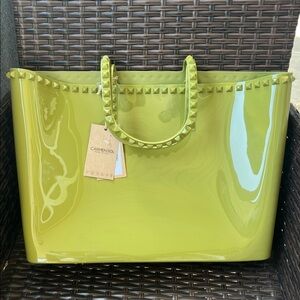 NWT CARMEN SOL Angelica Large Tote in Olive Green